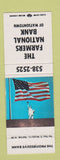 Matchbook Cover - Farmers  National Bank Watsontown PA? WEAR #2