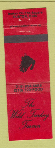 Matchbook Cover - Wild Turkey Tavern Burton OH WEAR
