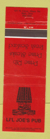Matchbook Cover - Li'l Joe's Pub Bath OH