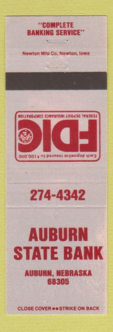 Matchbook Cover - Auburn State Bank Auburn NE