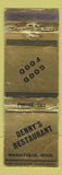 Matchbook Cover - Denny's Restaurant Manistique MI WEAR