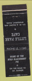 Matchbook Cover - Little Park Cafe Spanaway WA WEAR
