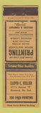 Matchbook Cover - Lloyd Keller Willen and Company Matches Bismarck ND WEAR