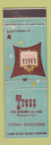 Matchbook Cover - Eagle Men's Clotehs Tress
