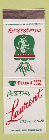 Matchbook Cover - Restaurant Laurent New York City
