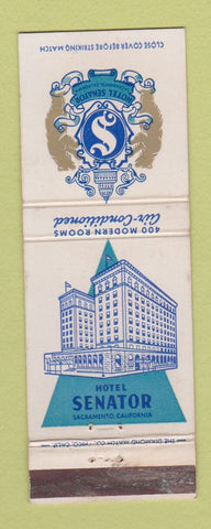 Matchbook Cover - Hotel Senator Sacramento CA