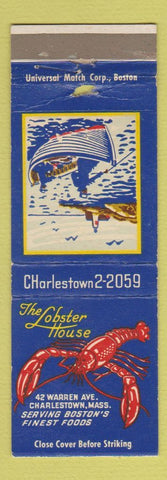 Matchbook Cover - The Lobster House Charlestown MA WORN