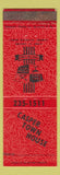 Matchbook Cover - Casper Town House Casper WY WEAR