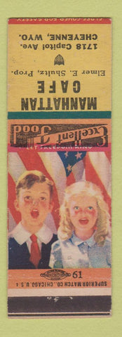 Matchbook Cover - Manhattan Cafe Cheyenne WY