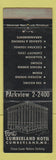 Matchbook Cover - Fort Cumberland Hotel Cumberland MD