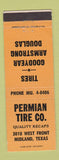 Matchbook Cover - Permian Tire Company Midland TX Goodyear Douglas