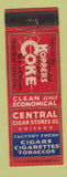 Matchbook Cover - Koppers Coke Coal Central Cigar Stores Chicago IL