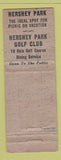 Matchbook Cover - Hershey Inn Hershey PA WEAR