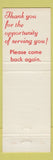 Matchbook Cover - Landmark Restaurants CHAIN