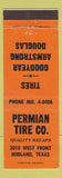 Matchbook Cover - Permian Tire Company Midland TX Goodyear Armstrong