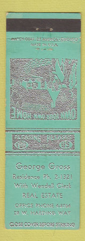 Matchbook Cover - George Gross Real Estate