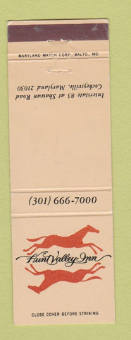 Matchbook Cover - Hun Valley Inn Cokeysville MD