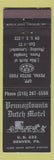 Matchbook Cover - Pennsylvania Dutch Motel Denver PA