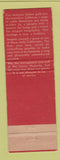 Matchbook Cover - Hacienda Fresno CA