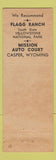Matchbook Cover - Buffalo Bill Cabin Court Motel Cody WY