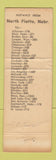 Matchbook Cover - Overland Cafe North Platte NE Buffalo Bill