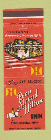 Matchbook Cover - Penn Stroud Hilton Inn Stroudsburg PA