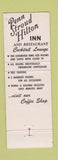 Matchbook Cover - Penn Stroud Hilton Inn Stroudsburg PA