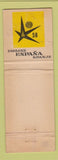 Matchbook Cover - Fosforera Spain 1958 World's Fair Brussels Belgium