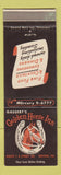 Matchbook Cover - Golden Horse Inn Trevose PA