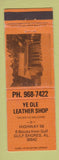 Matchbook Cover - Ye Ole Leather Shop Gulf Shores AL