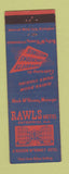 Matchbook Cover - Rawls Hotel Enterprise AL