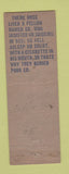 Matchbook Cover - Rawls Hotel Enterprise AL