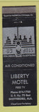 Matchbook Cover - Liberty Motel Scottsboro AL