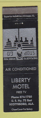 Matchbook Cover - Liberty Motel Scottsboro AL