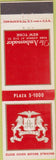 Matchbook Cover - The Ambassador Hotel New York City