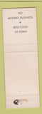 Matchbook Cover - Blue Flame Grill Opp AL