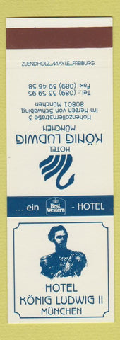 Matchbook Cover - Hotel Konig Ludwig III Munich Germany SAMPLE