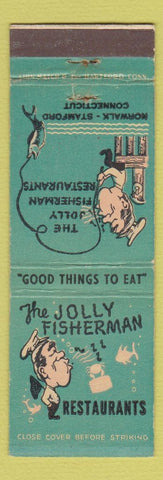 Matchbook Cover - Jolly Fisherman Restaurant Norwalk Stamford CT