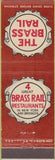Matchbook Cover - Brass Rail Restaurants New York City