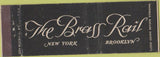 Matchbook Cover - The Brass Rail Brooklyn NY full length