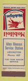 Matchbook Cover - Mobil oil gas Lexington Allen Gleeson NY
