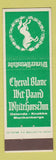 Matchbook Cover - Cheval Blanc White Horse Inn Blankenberge Belgium