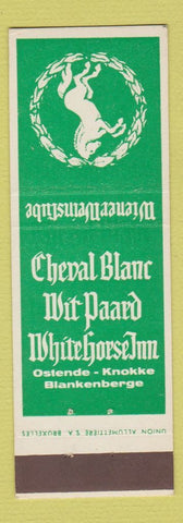 Matchbook Cover - Cheval Blanc White Horse Inn Blankenberge Belgium