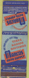 Matchbook Cover - Marcus Auto Supply Stockton Oakland CA WORN