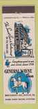 Matchbook Cover - General Wayne Inn Merion PA