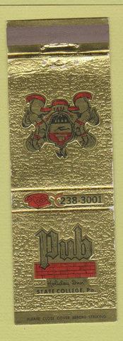 Matchbook Cover - Pub Holiday Inn State College PA