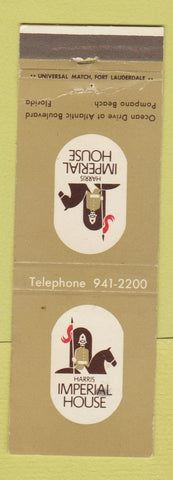 Matchbook Cover - Harris Imperial House Pompano Beach FL WEAR