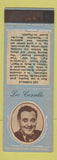 Matchbook Cover - 1930's Diamond Movie Stars Leo Carrillo  BLUE