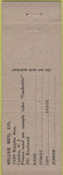 Matchbook Cover - Miller Gasketite wonder weld Camden NJ
