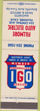 Matchbook Cover - Fillmore Auto Electric Fillmore CA